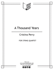 A Thousand Years String Quartet Sheet Music by Christina Perri