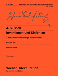 Inventions and Sinfonias: Two- and Three-Part Inventions Sheet Music by Johann Sebastian Bach