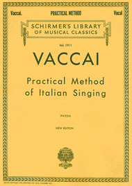 Practical Method of Italian Singing - High Soprano Sheet Music by Nicola Vaccai