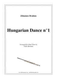 Hungarian Dance n°1 - for Flute Choir Sheet Music by Johannes Brahms