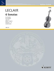 Six Sonatas op. 12 Heft 1 Sheet Music by Jean-Marie Leclair