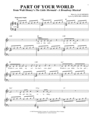 Part Of Your World (from The Little Mermaid) Sheet Music by The Little Mermaid (Musical)