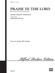 Praise Ye the Lord Sheet Music by Georg Philipp Telemann