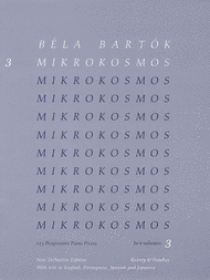 Mikrokosmos - Volume 3 (Blue) Sheet Music by Bela Bartok