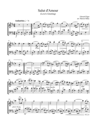 Salut d'Amour for violin & cello duet Sheet Music by Edward Elgar
