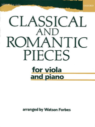 Classical and Romantic Pieces for Viola Sheet Music by Watson Forbes