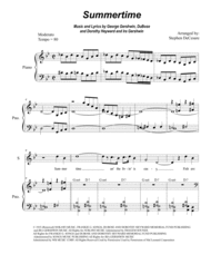 Summertime (Duet for Soprano and Alto Solo) Sheet Music by George Gershwin