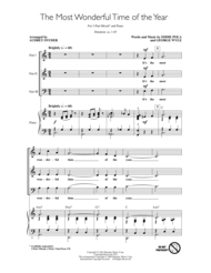 The Most Wonderful Time Of The Year Sheet Music by Audrey Snyder