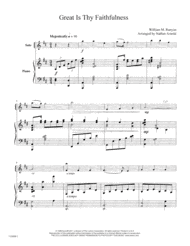 Great Is Thy Faithfulness - Violin Sheet Music by Nathan Arnold