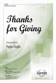 Thanks for Giving Sheet Music by Pepper Choplin