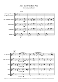 Just The Way You Are - Brass Quintet Sheet Music by Billy Joel