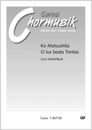 O lux beata Trinitas Sheet Music by Ko Matsushita