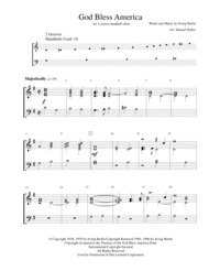 God Bless America - for 2-octave handbell choir Sheet Music by Irving Berlin