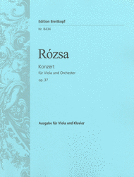 Viola Concerto Op. 37 Sheet Music by Miklos Rozsa