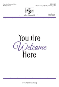 You Are Welcome Here Sheet Music by Mark Burrows