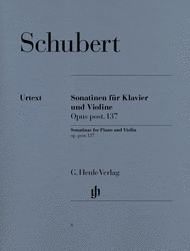 Sonatinas for Piano and Violin Op. post. 137 Sheet Music by Franz Schubert