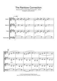 The Rainbow Connection (String Quartet/Trio) Sheet Music by Kermit The Frog