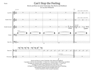 Can't Stop The Feeling for Steel Band Sheet Music by Justin Timberlake