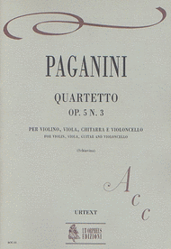 Quartet Op. 5 No. 3 Sheet Music by Nicolo Paganini