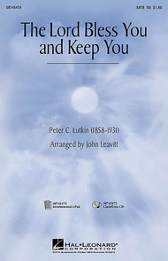 The Lord Bless You and Keep You - ChoirTrax CD Sheet Music by Peter Lutkin