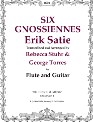 Six Gnossienes Sheet Music by Erik Satie