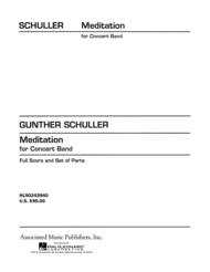 Meditation for Concert Band Sheet Music by Gunther Schuller