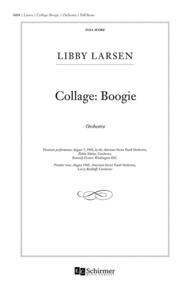 Collage: Boogie (Additional Full Score) Sheet Music by Libby Larsen