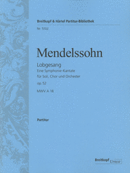 Hymn of Praise MWV A 18 Op. 52 Sheet Music by Felix Bartholdy Mendelssohn