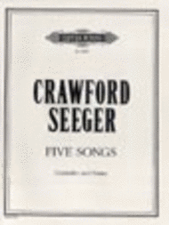Five Songs for Contralto and Piano Sheet Music by Ruth Crawford Seeger