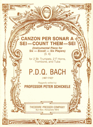 Canzon Per Sonar A Sei- Count Them - Sei Sheet Music by PDQ Bach