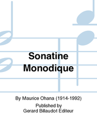 Sonatine Monodique Sheet Music by Maurice Ohana