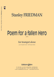 Poem for a fallen Hero Sheet Music by Stanley Friedman