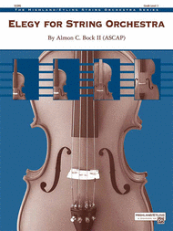 Elegy for String Orchestra Sheet Music by Almon C. Bock II
