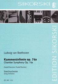 Chamber Symphony Op. 74a Sheet Music by Ludwig van Beethoven