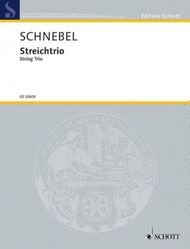 String Trio Score And Parts Sheet Music by Dieter Schnebel