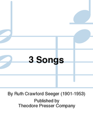 3 Songs Sheet Music by Ruth Crawford Seeger