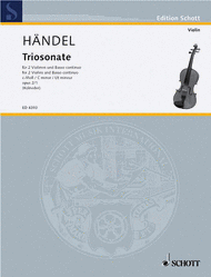 Nine Trio Sonatas op. 2 Nr. 1 Sheet Music by George Frideric Handel