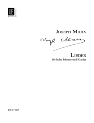 Lieder For High Voice Sheet Music by Joseph Marx