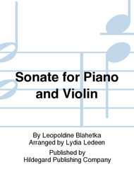 Sonate For Piano And Violin Sheet Music by Leopoldine Blahetka