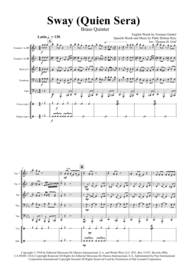Sway (Quien Sera) - Michael Bublé - Brass Quintet Sheet Music by Michael Buble