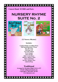Nursery Rhyme Suite No. 2 - Concert Band Score and parts Sheet Music by Traditional
