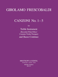 Canzoni Nos. 1-5 Sheet Music by Girolamo Frescobaldi
