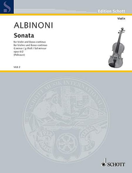 Sonata G Minor op. 6/2 Sheet Music by Tomaso Giovanni Albinoni