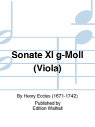 Sonate XI g-Moll (Viola) Sheet Music by Henry Eccles