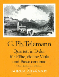 Quartet No. 1 D major TWV 43:D4 Sheet Music by Georg Philipp Telemann