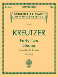 42 Studies - Viola Sheet Music by Rodolphe Kreutzer