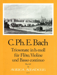 Trio Sonata B minor Wq143 Sheet Music by Carl Philipp Emanuel Bach
