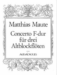 Concerto F major Sheet Music by Matthias Maute