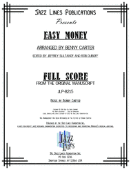 Easy Money Sheet Music by The American Jazz Orchestra