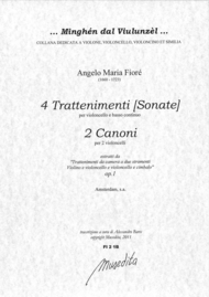 4 Cello sonatas Sheet Music by Angelo Maria Fiore